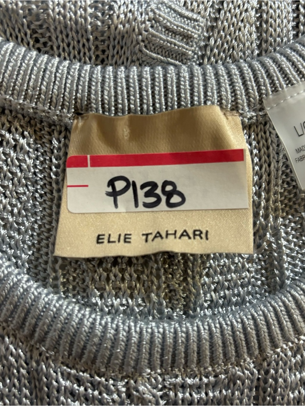 Blue Gray Cable Knit Vest Top Women’s Size L Coastal Grandma Preppy Sweater - Picture 12 of 12